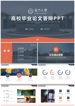 2025粉色高校毕业答辩PPT模板