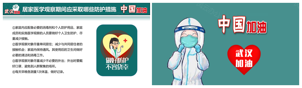 众志成城抗击疫情PPT模板
