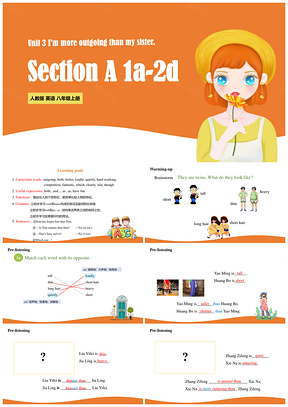 人教英语八年级上册Unit3SectionA1a2d