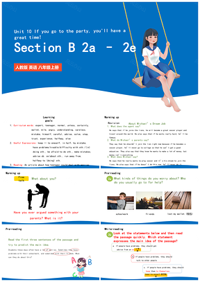 人教八年级英语上册Unit10SectionB2a2e