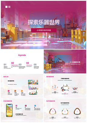 小学音乐讲座弦管打击乐器演奏方法特点PPT模板