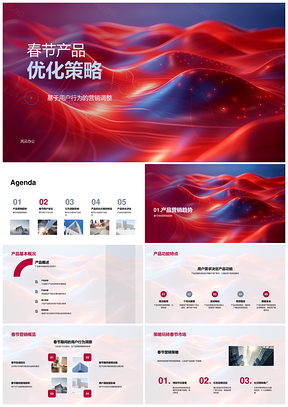 春节产品优化策略用户行为营销调整趋势功能需求PPT模板
