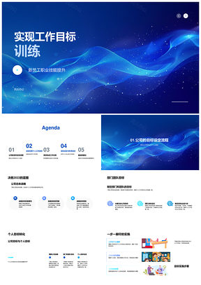 SMART目标工作优先级推进公司训练PPT模板