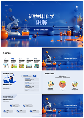新型材料科学纳米智能复合特性与物理制备PPT模板