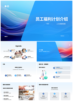 员工福利计划说明PPT模板