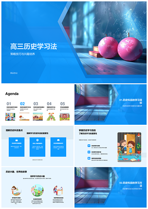 高三历史学习策略技巧兴趣培养PPT模板