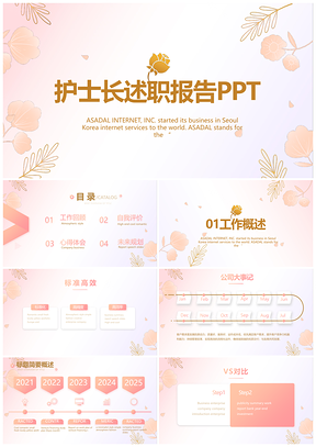 512护士节白衣天使护理医疗述职动态PPT