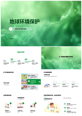 守护地球生态珍惜资源爱护家园