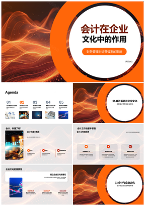 企业文化会计职能助力决策风控合规运营PPT模板