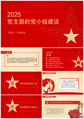 2025党支部标准化规范化党小组建设党课ppt模板