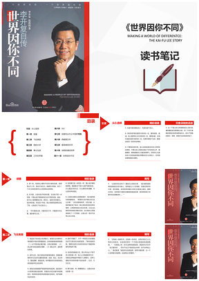 李开复世界因你不同读书笔记心得课件