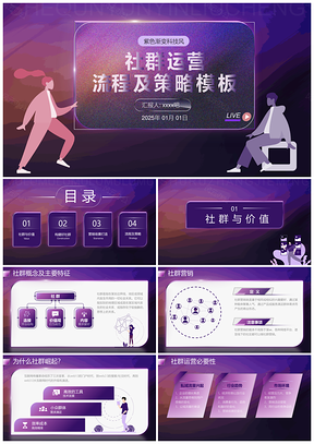 2025社群运营策略流程管理指南PPT模板