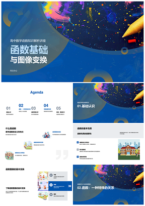 函数导数性质与图像变换增减性PPT模板