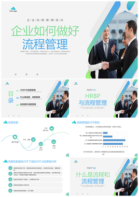 企业流程管理培训商务形状生产项目全流程PPT模板