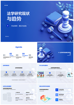 法学研究现状趋势实践成果与未来方向PPT模板