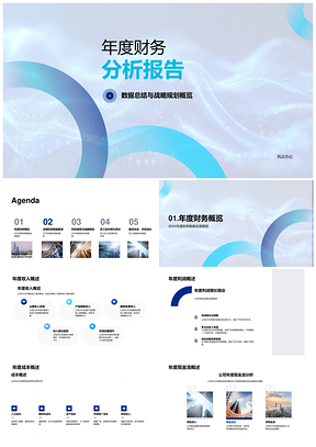2025年度财务战略经营利润成本现金流分析报告PPT模板