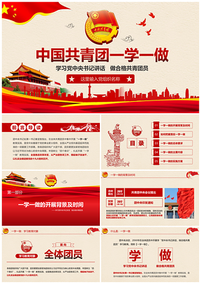 共青团一学一做五四团课学习PPT合格团员