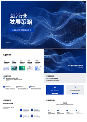 医疗行业CEO竞聘发展策略与领导变革计划PPT模板