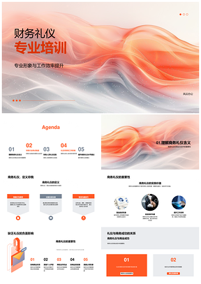 财务人员商务礼仪效率形象专业培训PPT模板