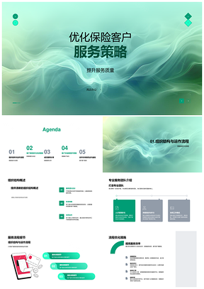 保险客户服务策略优化提升服务满意度流程专业团队投诉赔付案例个性化合作PPT模板