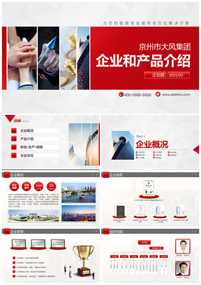 2025企业公司产品品牌介绍PPT模板