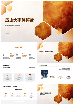 历史大事件启示影响世界格局社会变革探析PPT模板