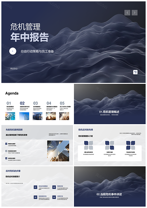 危机管理应对策略员工培训风险评估协调监测PPT模板