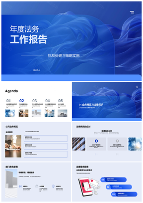 年度法务工作挑战应对策略关键案件风险合规创新方案PPT模板