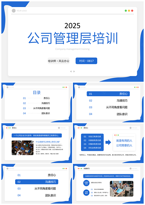2025中高层团队管理与领导力培训PPT模板