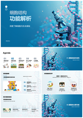2025细胞结构功能代谢通信解析模板