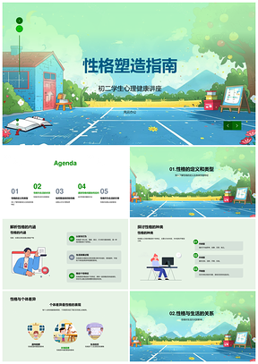 2025性格塑造指南类型个体差异自我认识接纳PPT模板
