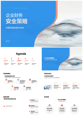 2025企业财务安全内控风险评估信息审计策略PPT模板