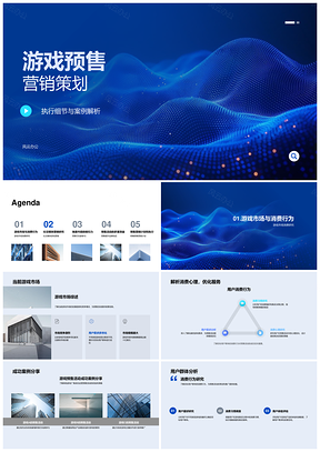 2025游戏预售电商社媒营销社区品牌内容策划PPT模板