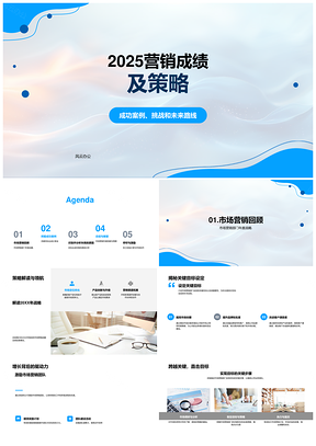 202520XX营销成绩策略创新案例业务增长与改进PPT模板
