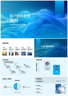 2025客户服务管理策略团队协作科技工具提升业务增长满意度声誉PPT模板