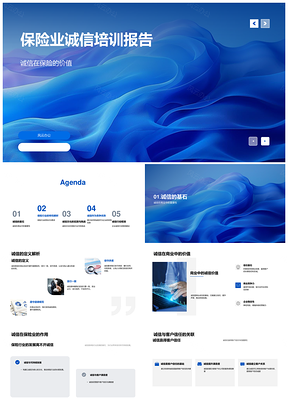 2025保险业诚信培训价值案例与行业概览PPT模板