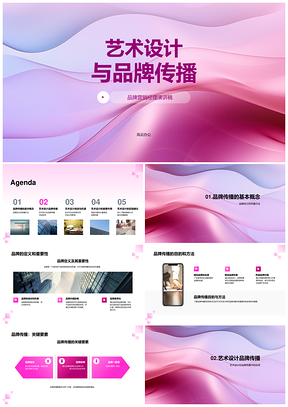 2025艺术设计视觉创意赋能品牌形象传播PPT模板
