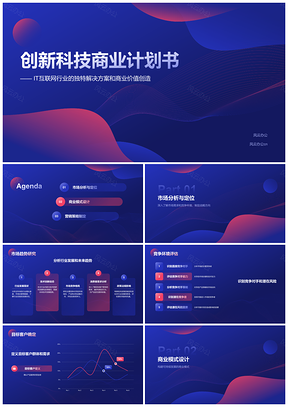 2025创新科技IT解决方案商业计划书PPT模板