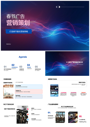 2025春节广告营销策划创新文化结合媒体消费者收益PPT模板