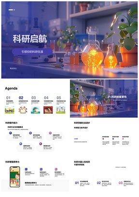 2025科研能力专业兴趣提升竞争力驱动科技进步PPT模板