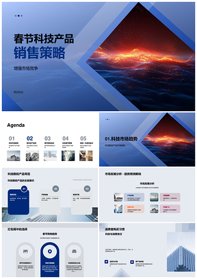 2025科技产品春节市场趋势消费需求优势优惠服务策略PPT模板