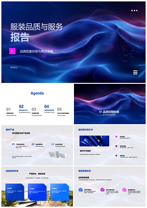 2025服装品质服务报告品牌质控制作流程售后策略PPT模板
