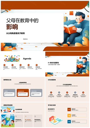 2025父母育儿方式与孩子情感发展的家庭教育影响PPT模板
