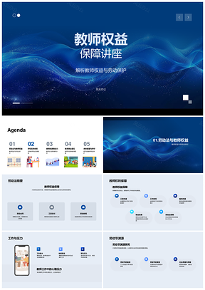 2025教师权益劳动法职业发展教育质量支持效率提升PPT模板