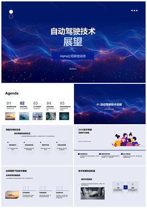 2025Alpha自动驾驶技术研发动态科技论坛技术研讨会企业宣传产品经理技术爱好者PPT模板