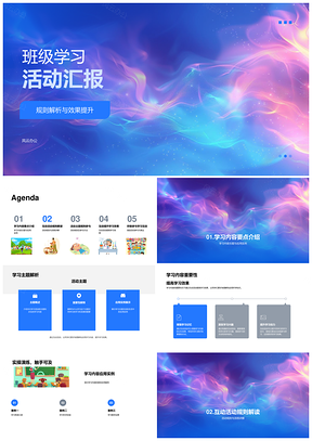 2025班级学习活动规则解析效果提升互动汇报PPT模板