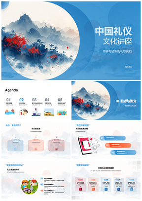 2025中国礼仪文化传承创新与历史演进PPT模板
