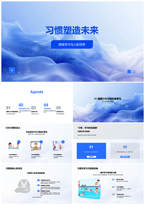 2025习惯塑造未来学习人际心理咨询行为习惯PPT模板