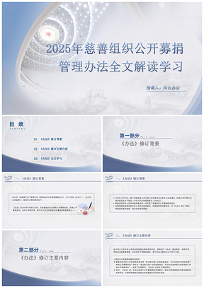2024慈善组织公开募捐管理办法解读PPT课件
