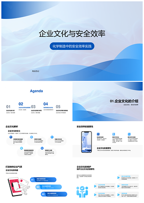 2025化学制造企业文化安全效率质量规程PPT模板